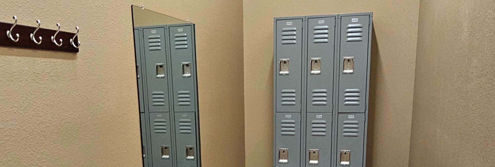 Gym lockers at a gym in Albuquerque Midtown