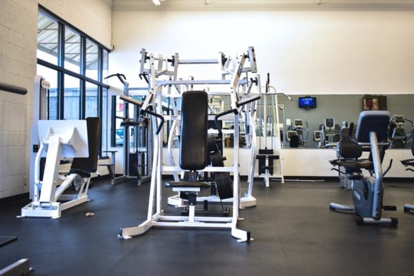 Functional training equipment at Albuquerque gym improves core strength and flexibility.